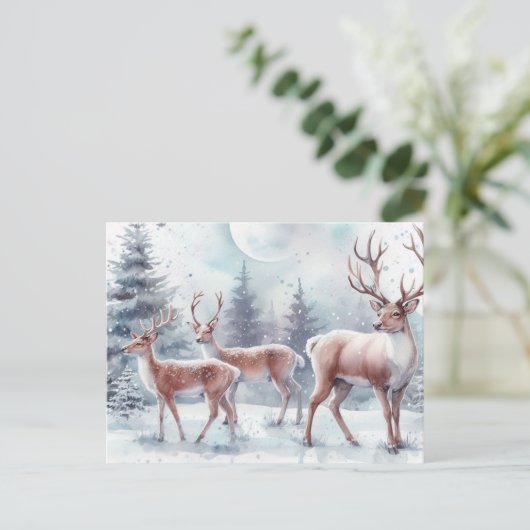 Weihnachtsmann Feiertagspostkarte (Stehend Vorderseite)