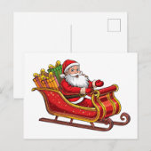 Weihnachtsmann Feiertagspostkarte (Vorne/Hinten)