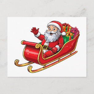 Weihnachtsmann Feiertagspostkarte