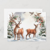 Weihnachtsmann Feiertagspostkarte (Vorne/Hinten)