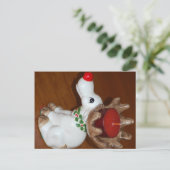Weihnachtsmann Feiertagspostkarte (Stehend Vorderseite)