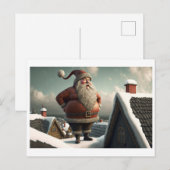 Weihnachtsmann Feiertagspostkarte (Vorne/Hinten)