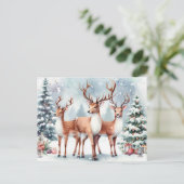 Weihnachtsmann Feiertagspostkarte (Stehend Vorderseite)