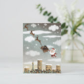 Weihnachtsmann Feiertagspostkarte (Stehend Vorderseite)