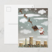 Weihnachtsmann Feiertagspostkarte (Vorne/Hinten)