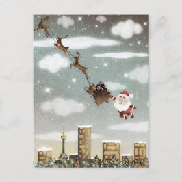 Weihnachtsmann Feiertagspostkarte