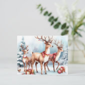 Weihnachtsmann Feiertagspostkarte (Stehend Vorderseite)