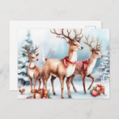 Weihnachtsmann Feiertagspostkarte (Vorne/Hinten)