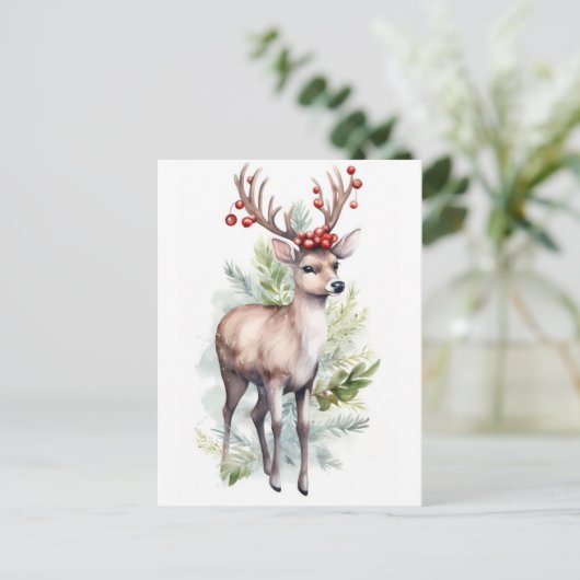 Weihnachtsmann Feiertagspostkarte (Stehend Vorderseite)