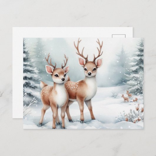 Weihnachtsmann Feiertagspostkarte (Vorne/Hinten)