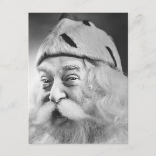 Weihnachtsmann Feiertagspostkarte (Vorderseite)