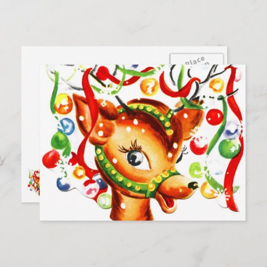 Weihnachtsmann Feiertagspostkarte (Vorne/Hinten)