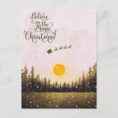 Weihnachtsmann Feiertagspostkarte (Vorderseite)