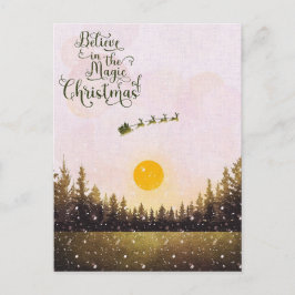 Weihnachtsmann Feiertagspostkarte