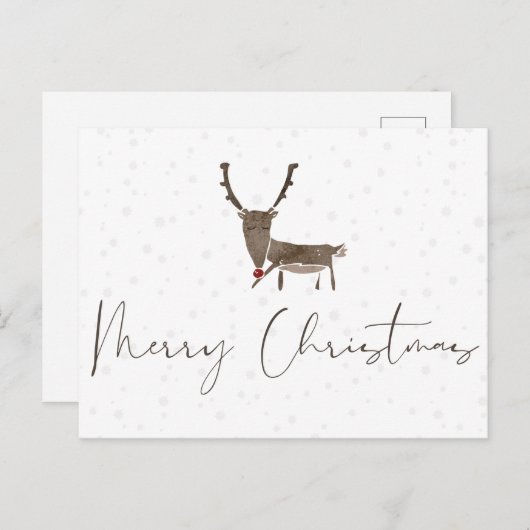 Weihnachtsmann Feiertagspostkarte (Vorne/Hinten)