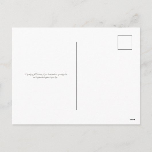 Weihnachtsmann Feiertagspostkarte (Rückseite)