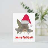 Weihnachtsmann Feiertagspostkarte (Stehend Vorderseite)