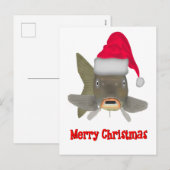 Weihnachtsmann Feiertagspostkarte (Vorne/Hinten)