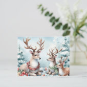 Weihnachtsmann Feiertagspostkarte (Stehend Vorderseite)