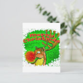 Weihnachtsmann Feiertagspostkarte (Stehend Vorderseite)