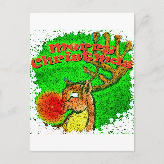 Weihnachtsmann Feiertagspostkarte (Vorderseite)