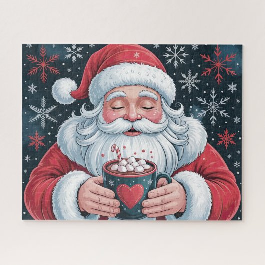 Weihnachtsmann Festlich Puzzle (Horizontal)