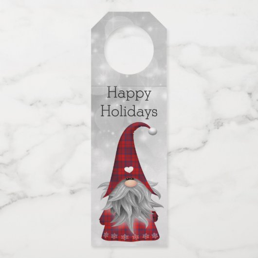 Weihnachtsmann Flaschenanhänger (Vorderseite)