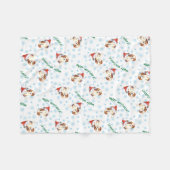 Weihnachtsmann Fleecedecke (Vorderseite (Horizontal))