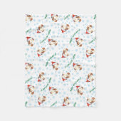 Weihnachtsmann Fleecedecke (Vorderseite)