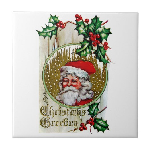 Weihnachtsmann Fliese (Vorderseite)