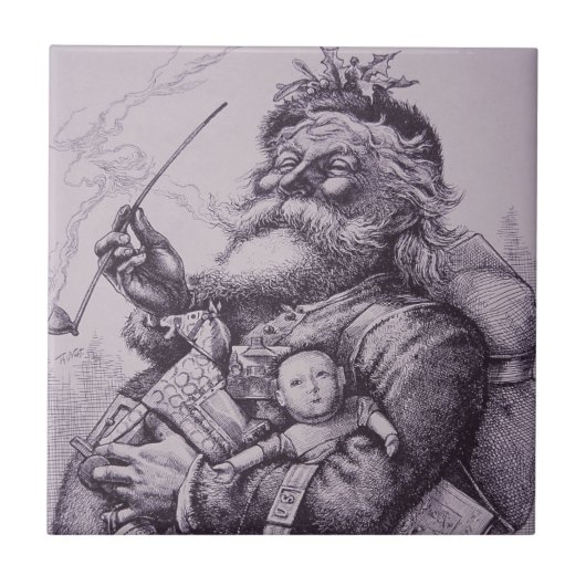 Weihnachtsmann Fliese (Vorderseite)