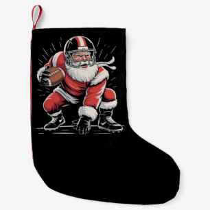 Weihnachtsmann Football Lineman Quarterback  Kleiner Weihnachtsstrumpf