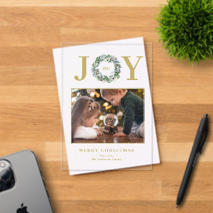 Weihnachtsmann-Foto Acryleinladungen