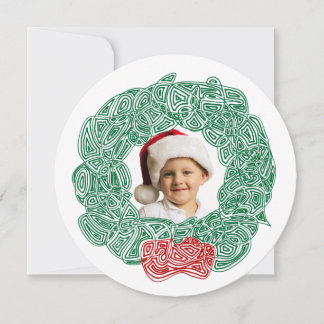 Weihnachtsmann-Foto Feiertagskarte