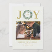 Weihnachtsmann-Foto Feiertagskarte (Vorderseite)