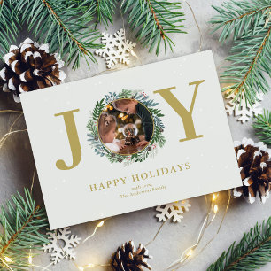 Weihnachtsmann-Foto Feiertagskarte