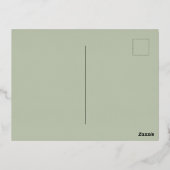 Weihnachtsmann-Foto Folien Feiertagspostkarte (Rückseite)