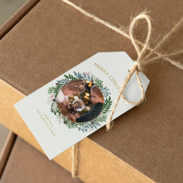 Weihnachtsmann-Foto Geschenkanhänger