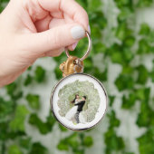 Weihnachtsmann-Foto Schlüsselanhänger (Hand)