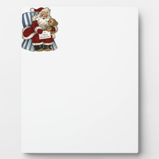 Weihnachtsmann Fotoplatte (Vorderseite)