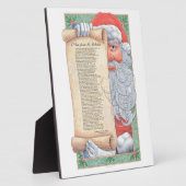 Weihnachtsmann Fotoplatte (Seite)