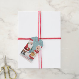 Weihnachtsmann Frau Claus Frohe Weihnachten Geschenkanhänger