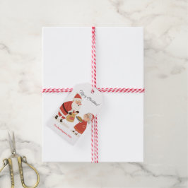 Weihnachtsmann Frau Claus Frohe Weihnachten Geschenkanhänger