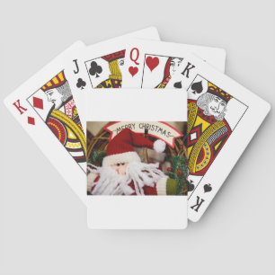 WEIHNACHTSMANN FROHE FEIERTAGE SPIELKARTEN