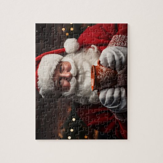 Weihnachtsmann Frohe Weihnachten (110 Stück) Puzzl Puzzle (Vertikal)