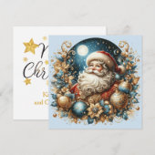 Weihnachtsmann & Frohe Weihnachten anpassbar (Vorne/Hinten)