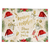 Weihnachtsmann Frohe Weihnachten aus Kalifornien Große Geschenktüte (Rückseite)