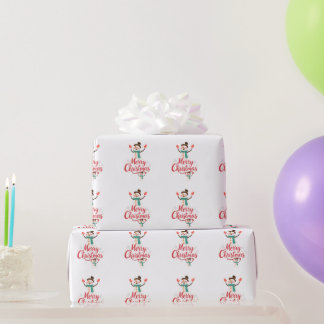 Weihnachtsmann Frohe Weihnachten Lippenbalsam Geschenkpapier