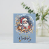 Weihnachtsmann Frohe Weihnachten Postkarte (Stehend Vorderseite)