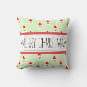 Weihnachtsmann Frohe Weihnachten Retro Custom Vint Kissen